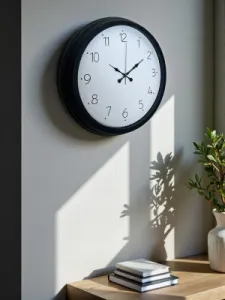 Siyah Metal Duvar Saati 40 cm · Model 4004B