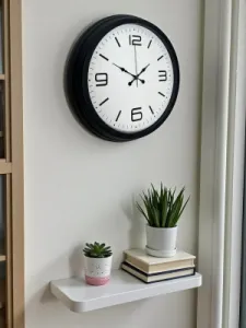 Siyah Metal Duvar Saati 40 cm · Model 4008B