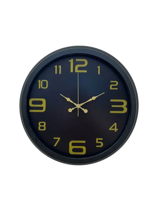 Siyah Metal Duvar Saati 40 cm · Model 4010B