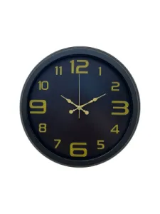 Siyah Metal Duvar Saati 40 cm · Model 4010B