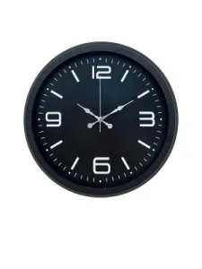 Siyah Metal Duvar Saati 40 cm · Model 4045B