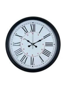 Roma Rakamlı Siyah Metal Duvar Saati 40 cm · Model 4052B