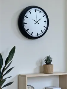 Siyah Metal Duvar Saati 40 cm · Model 4089B