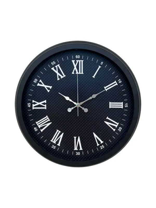 Siyah Metal Duvar Saati 40 cm · Model 4090B