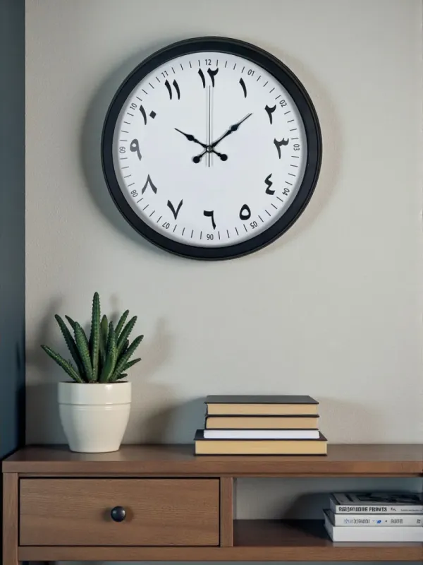 Siyah Metal Duvar Saati 40 cm · Model 4099B