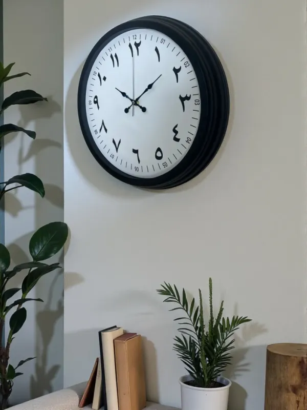 Siyah Metal Duvar Saati 40 cm · Model 4099B