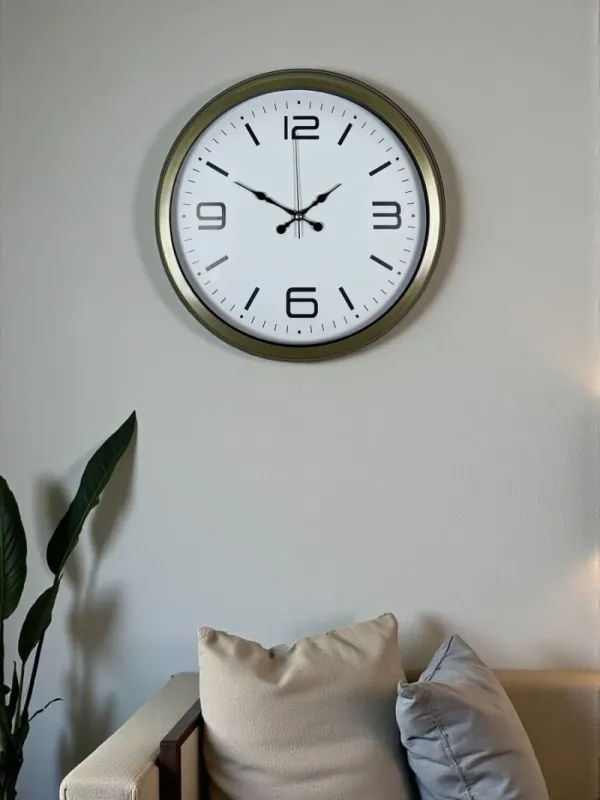 Retro Görünümlü Eskitme Metal Duvar Saati 40 cm · Model 4008E