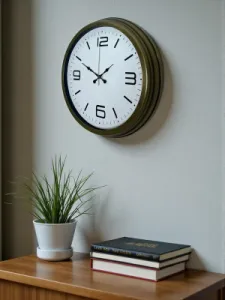 Retro Görünümlü Eskitme Metal Duvar Saati 40 cm · Model 4008E